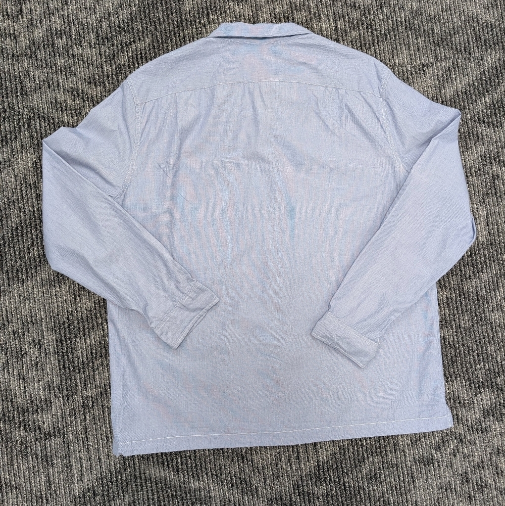 J. Crew Camp Collar Shirt Jacket XL NWT Blue Organic Cotton Utility - Picture 9 of 16